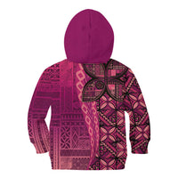 Samoan Pacific Tribal Flower Geometric Art Tattoos Kid Hoodie Siapo Pattern Romantic Rose LT03 - Polynesian Pride