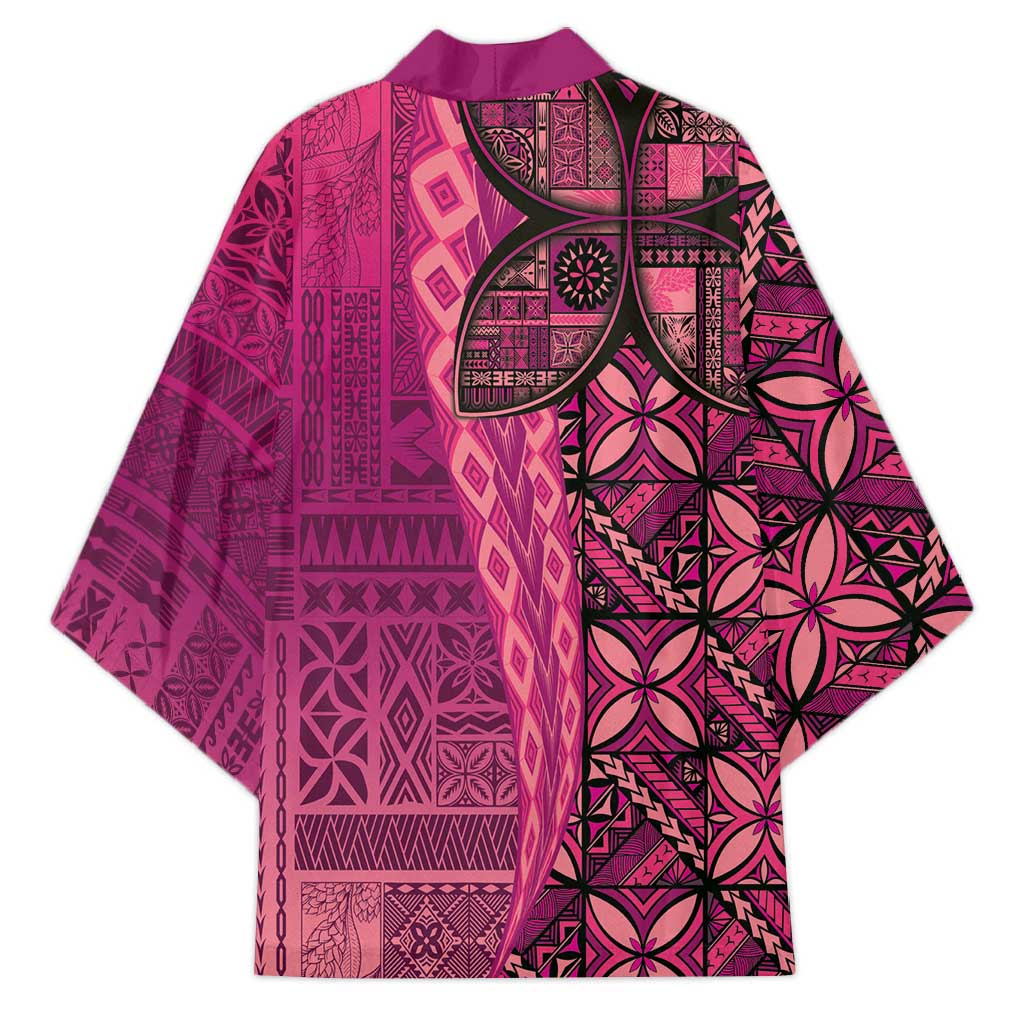 Samoan Pacific Tribal Flower Geometric Art Tattoos Kimono Siapo Pattern Romantic Rose - Polynesian Pride