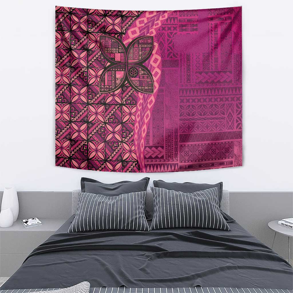 Samoan Pacific Tribal Flower Geometric Art Tattoos Tapestry Siapo Pattern Romantic Rose LT03 - Polynesian Pride
