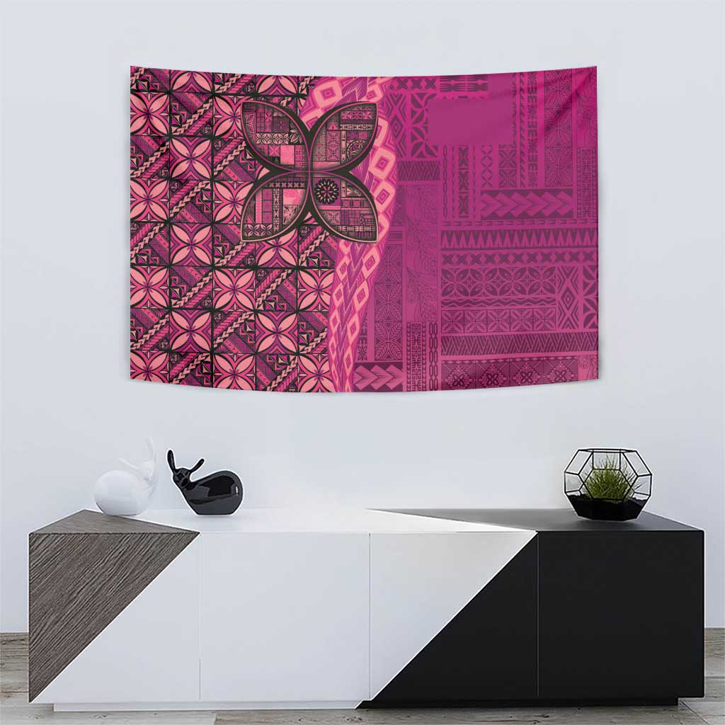 Samoan Pacific Tribal Flower Geometric Art Tattoos Tapestry Siapo Pattern Romantic Rose LT03 - Polynesian Pride