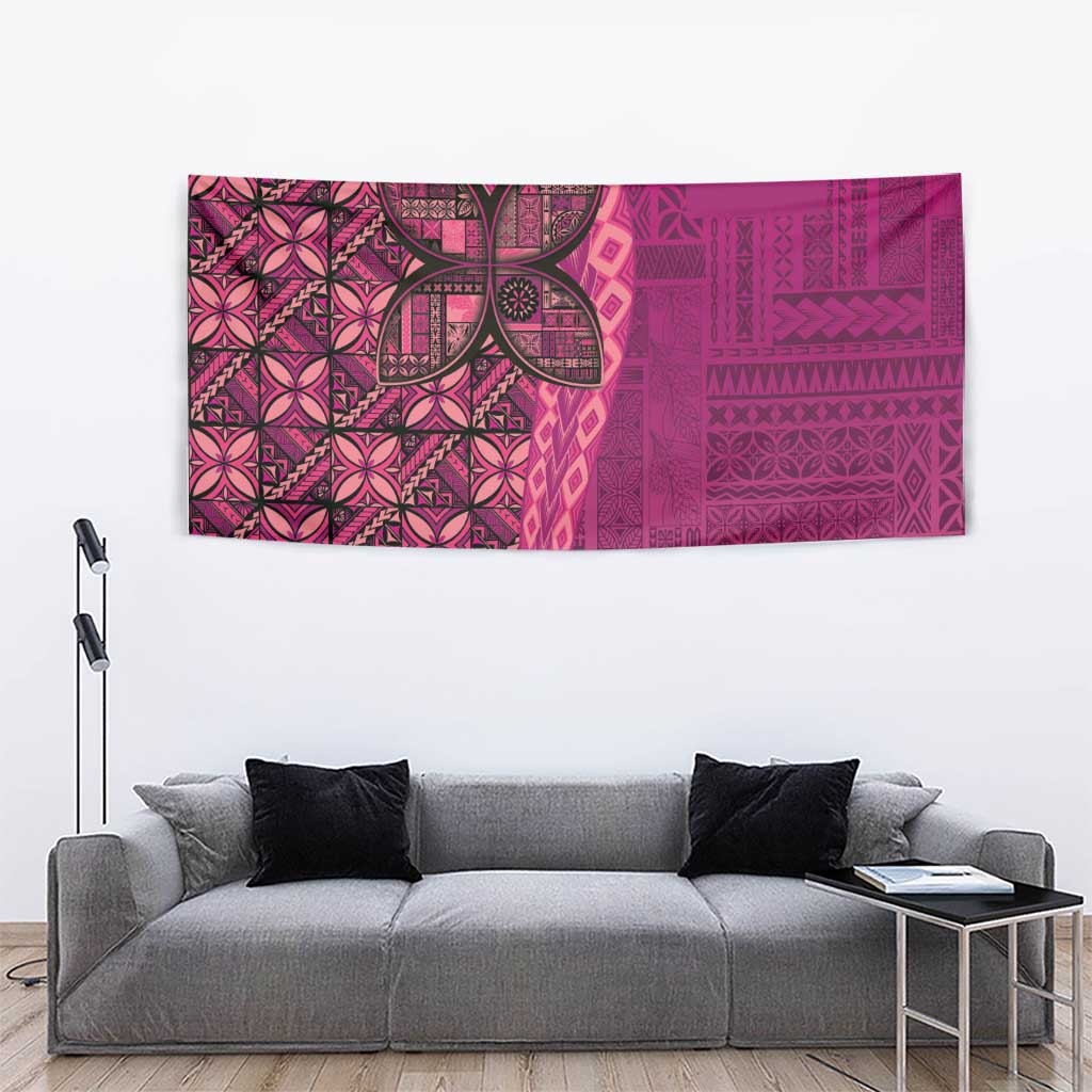 Samoan Pacific Tribal Flower Geometric Art Tattoos Tapestry Siapo Pattern Romantic Rose LT03 - Polynesian Pride