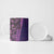 Samoan Pacific Tribal Flower Geometric Art Tattoos Ceramic Mug Siapo Pattern Purple Haze - Polynesian Pride