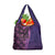 Samoan Pacific Tribal Flower Geometric Art Tattoos Grocery Bag Siapo Pattern Purple Haze - Polynesian Pride