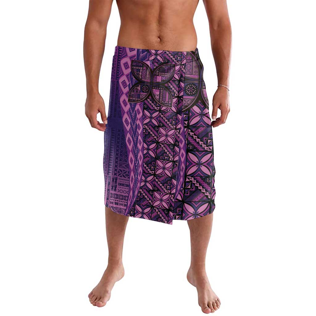 Samoan Pacific Tribal Flower Geometric Art Tattoos Lavalava Siapo Pattern Purple Haze - Polynesian Pride