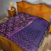 Samoan Pacific Tribal Flower Geometric Art Tattoos Quilt Siapo Pattern Purple Haze - Polynesian Pride