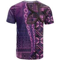 Samoan Pacific Tribal Flower Geometric Art Tattoos T Shirt Siapo Pattern Purple Haze LT03 - Polynesian Pride