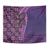 Samoan Pacific Tribal Flower Geometric Art Tattoos Tapestry Siapo Pattern Purple Haze LT03 - Polynesian Pride