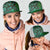 Samoan Pacific Tribal Flower Geometric Art Tattoos Mesh Trucker Cap Siapo Pattern Emerald Glow - Polynesian Pride