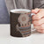 Fijian Masi Tribal Tattoos Art Pattern Ceramic Mug Brown Color Half Style - Polynesian Pride