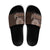 Fijian Masi Tribal Tattoos Art Pattern Slide Sandals Brown Color Half Style - Polynesian Pride