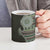 Fijian Masi Tribal Tattoos Art Pattern Ceramic Mug Green Color Half Style - Polynesian Pride