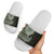 Fijian Masi Tribal Tattoos Art Pattern Slide Sandals Green Color Half Style - Polynesian Pride