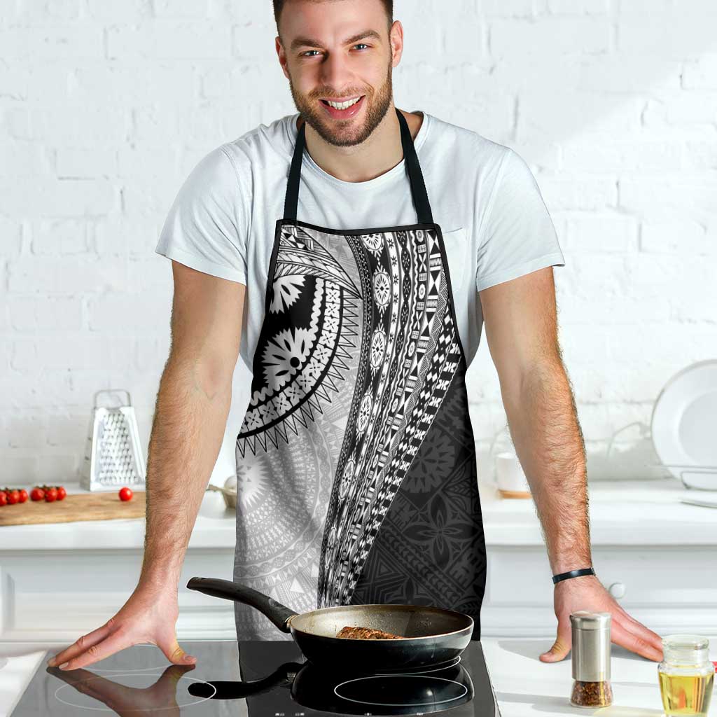 Fijian Masi Tattoos Apron with Tapa Tribal Pattern - Polynesian Pride