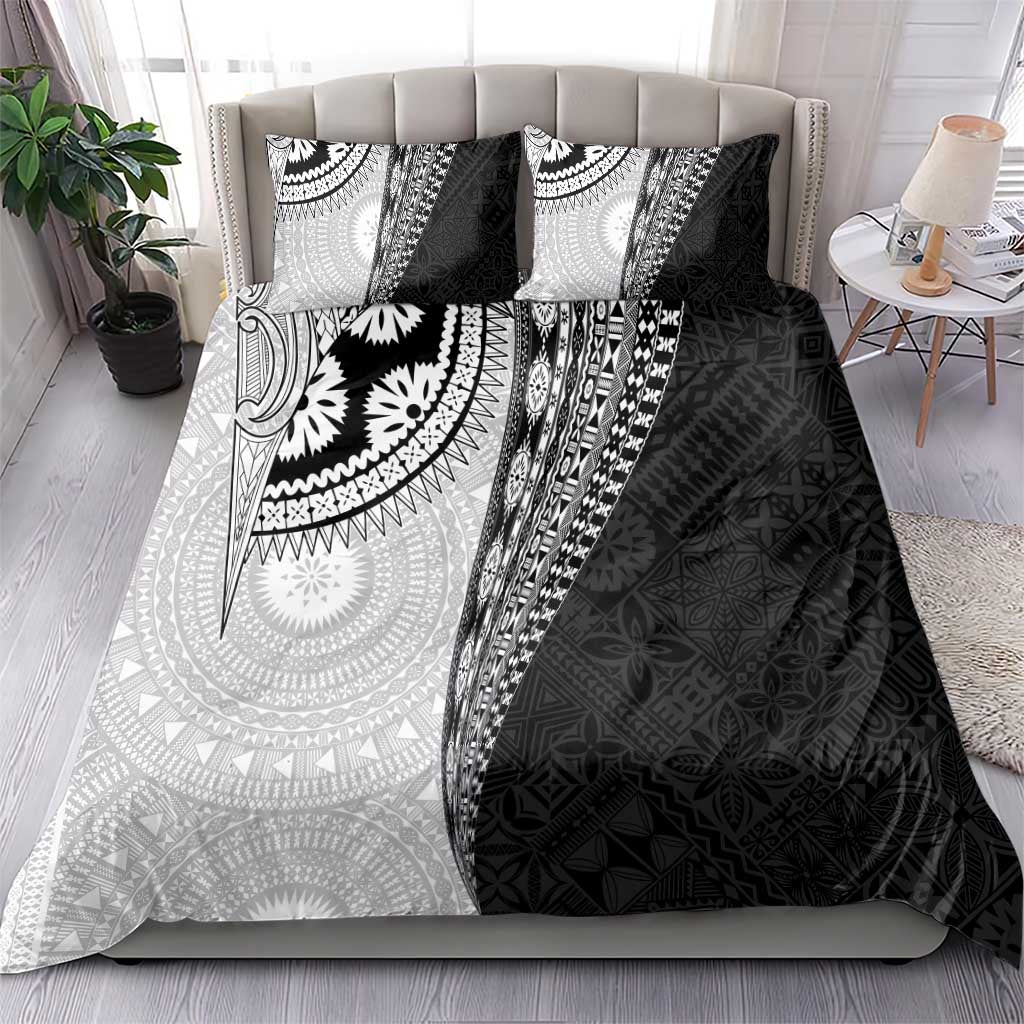Fijian Masi Tattoos Bedding Set with Tapa Tribal Pattern - Polynesian Pride