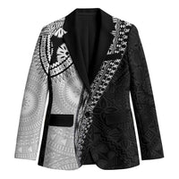 Fijian Masi Tattoos Blazer with Tapa Tribal Pattern - Polynesian Pride