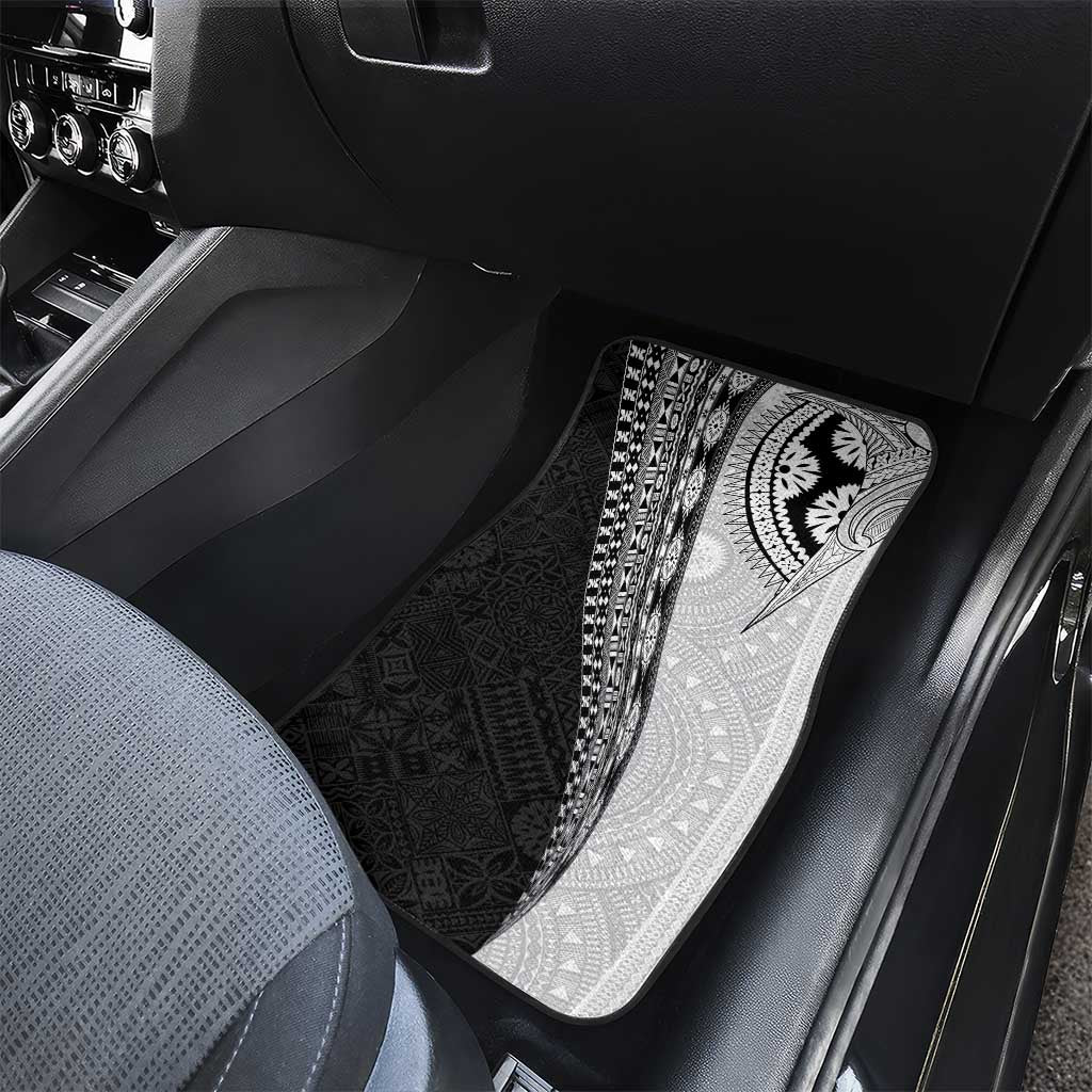 Fijian Masi Tattoos Car Mats with Tapa Tribal Pattern - Polynesian Pride