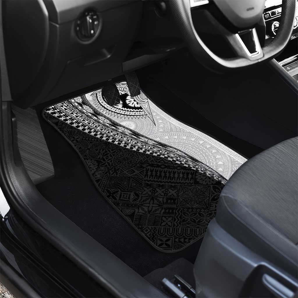 Fijian Masi Tattoos Car Mats with Tapa Tribal Pattern - Polynesian Pride