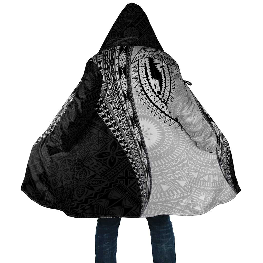 Fijian Masi Tattoos Cloak with Tapa Tribal Pattern - Polynesian Pride