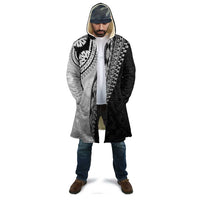 Fijian Masi Tattoos Cloak with Tapa Tribal Pattern - Polynesian Pride