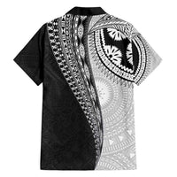 Fijian Masi Tattoos Family Matching Short Sleeve Bodycon Dress and Hawaiian Shirt with Tapa Tribal Pattern - Polynesian Pride