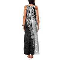 Fijian Masi Tattoos Family Matching Tank Maxi Dress and Hawaiian Shirt with Tapa Tribal Pattern - Polynesian Pride