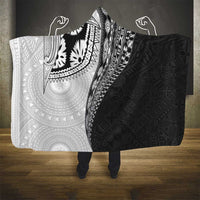 Fijian Masi Tattoos Hooded Blanket with Tapa Tribal Pattern LT03 - Polynesian Pride