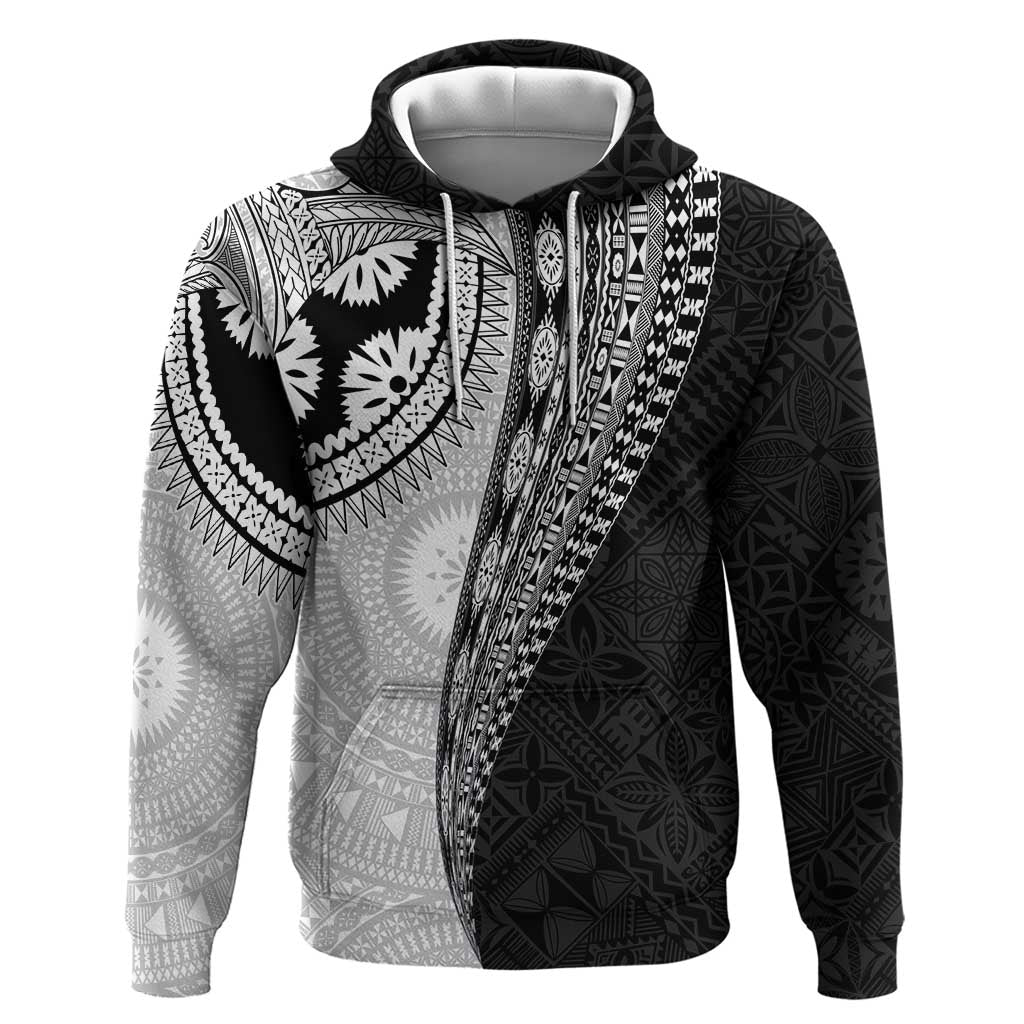 Fijian Masi Tattoos Hoodie with Tapa Tribal Pattern - Polynesian Pride