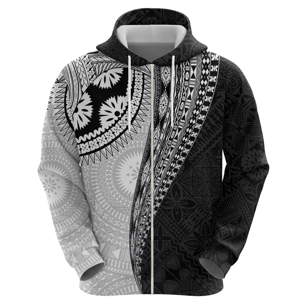 Fijian Masi Tattoos Hoodie with Tapa Tribal Pattern - Polynesian Pride