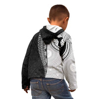 Fijian Masi Tattoos Kid Hoodie with Tapa Tribal Pattern - Polynesian Pride