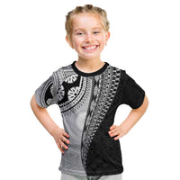 Fijian Masi Tattoos Kid T Shirt with Tapa Tribal Pattern - Polynesian Pride