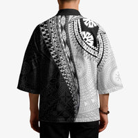 Fijian Masi Tattoos Kimono with Tapa Tribal Pattern - Polynesian Pride
