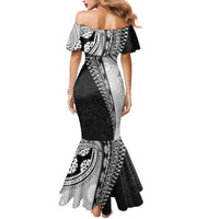 Fijian Masi Tattoos Mermaid Dress with Tapa Tribal Pattern - Polynesian Pride