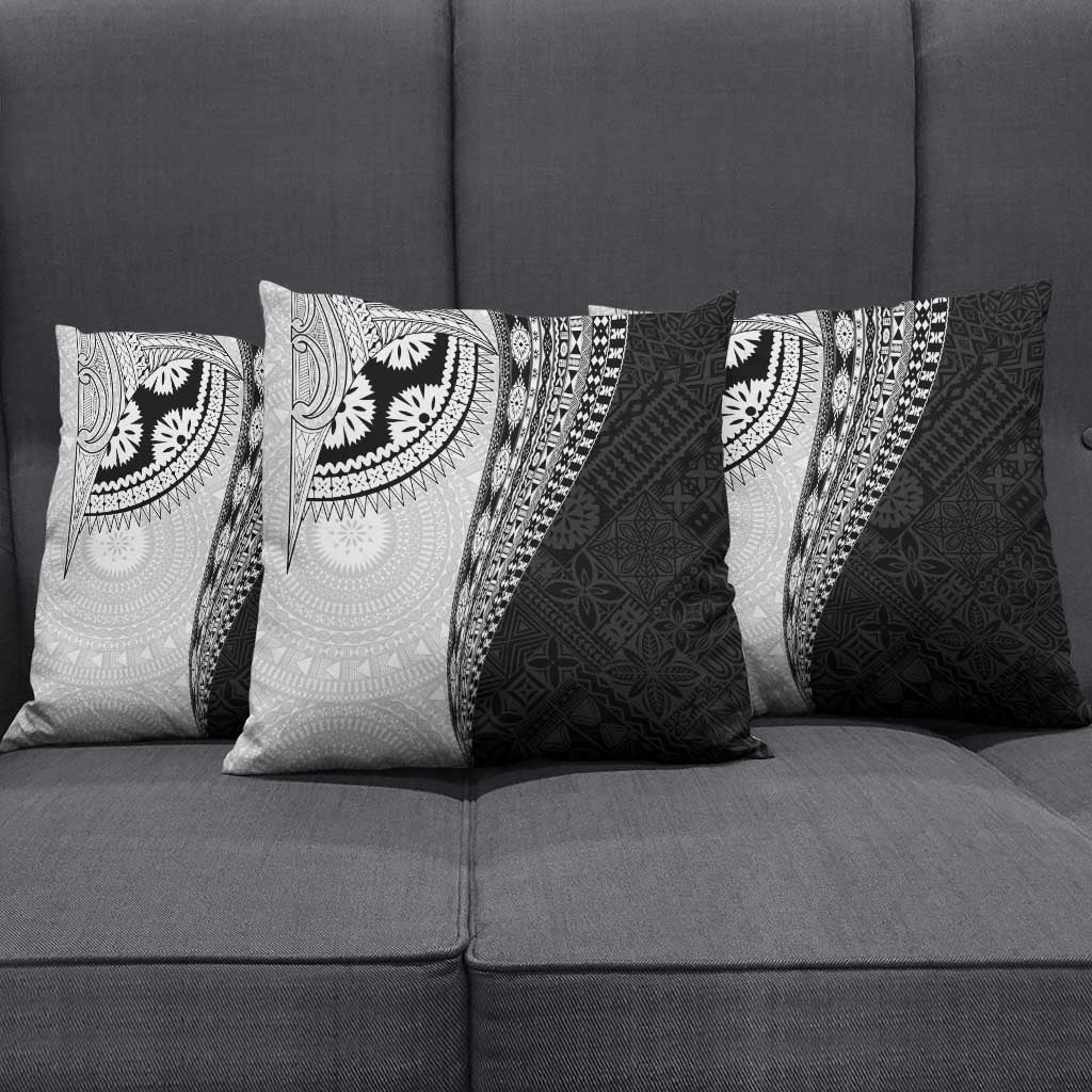 Fijian Masi Tattoos Pillow Cover with Tapa Tribal Pattern LT03 - Polynesian Pride