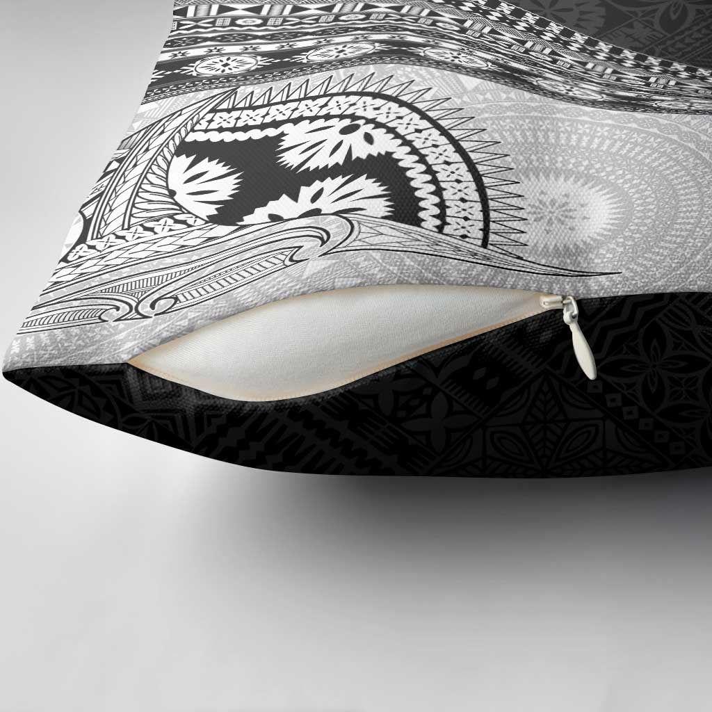 Fijian Masi Tattoos Pillow Cover with Tapa Tribal Pattern LT03 - Polynesian Pride