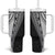 Fijian Masi Tattoos Tumbler With Handle with Tapa Tribal Pattern - Polynesian Pride