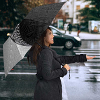 Fijian Masi Tattoos Umbrella with Tapa Tribal Pattern - Polynesian Pride