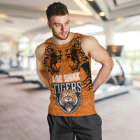 PNG Lae Snax Tigers Rugby Men Tank Top The Tigers Head and PNG Bird Polynesian Tattoo LT03 - Polynesian Pride