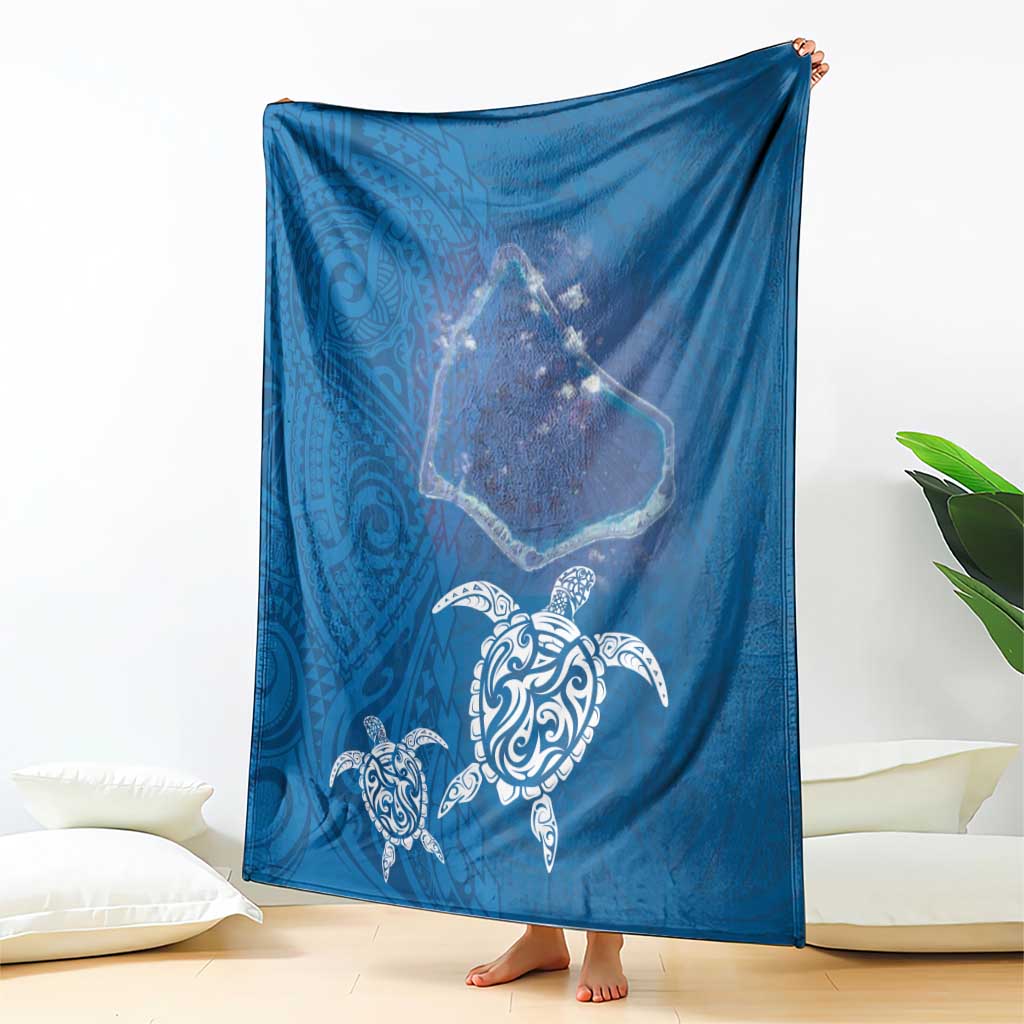 Cook Islands Manihiki Atoll Blanket Maori Turtle and Polynesian Pattern
