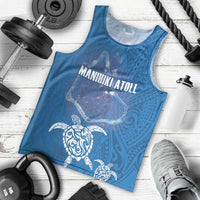 Cook Islands Manihiki Atoll Men Tank Top Maori Turtle and Polynesian Pattern