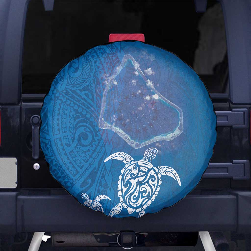 Cook Islands Manihiki Atoll Spare Tire Cover Maori Turtle and Polynesian Pattern