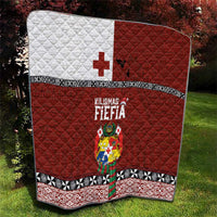 Tongan Christmas Quilt Kilisimasi Fiefia with Ngatu Art Tattoo LT03 - Polynesian Pride