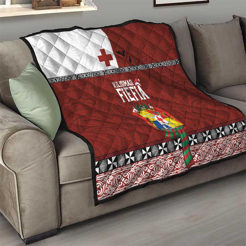 Tongan Christmas Quilt Kilisimasi Fiefia with Ngatu Art Tattoo LT03 - Polynesian Pride