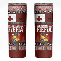 Tongan Christmas Skinny Tumbler Kilisimasi Fiefia with Ngatu Art Tattoo