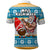 Hawaii Mele Kalikimaka Polo Shirt Funny Santa and Coconut Mix Kakau Pattern LT03 - Polynesian Pride