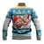 Custom Hawaii Mele Kalikimaka Baseball Jacket Funny Santa and Coconut Mix Kakau Pattern LT03 - Polynesian Pride