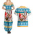 Custom Hawaii Mele Kalikimaka Couples Matching Summer Maxi Dress and Hawaiian Shirt Funny Santa and Coconut Mix Kakau Pattern LT03 - Polynesian Pride