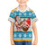 Custom Hawaii Mele Kalikimaka Family Matching Puletasi Dress and Hawaiian Shirt Funny Santa and Coconut Mix Kakau Pattern LT03 Son's Shirt Blue - Polynesian Pride