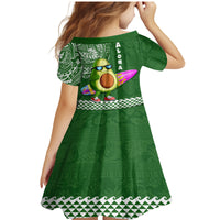 Hawaii Family Matching Mermaid Dress and Hawaiian Shirt Aloha Funny Avocado Mix Kakau Hawaiian Tribal LT03 - Polynesian Pride