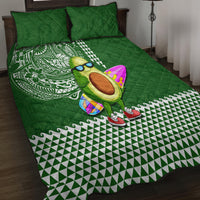 Hawaii Quilt Bed Set Aloha Funny Avocado Mix Kakau Hawaiian Tribal LT03 - Polynesian Pride