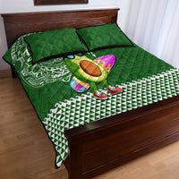 Hawaii Quilt Bed Set Aloha Funny Avocado Mix Kakau Hawaiian Tribal LT03 - Polynesian Pride